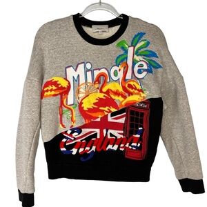 3.1 Phillip Lim Mingle Tourist Logo London Theme Crewneck Pullover Womens XS - S